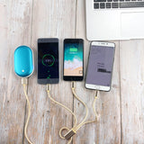 Hands Bestie - Hand & Pocket Warmer 2-in-1 Rechargeable Portable USB Power Bank Battery